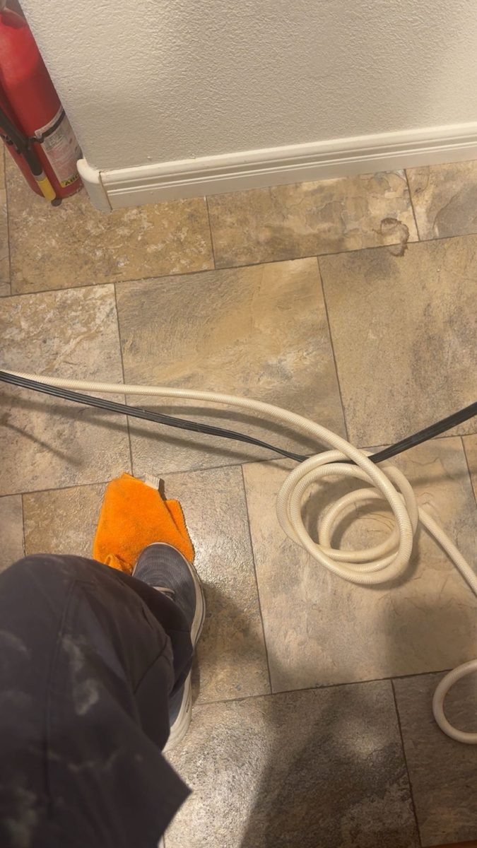 Kitchen floor after cleaning
